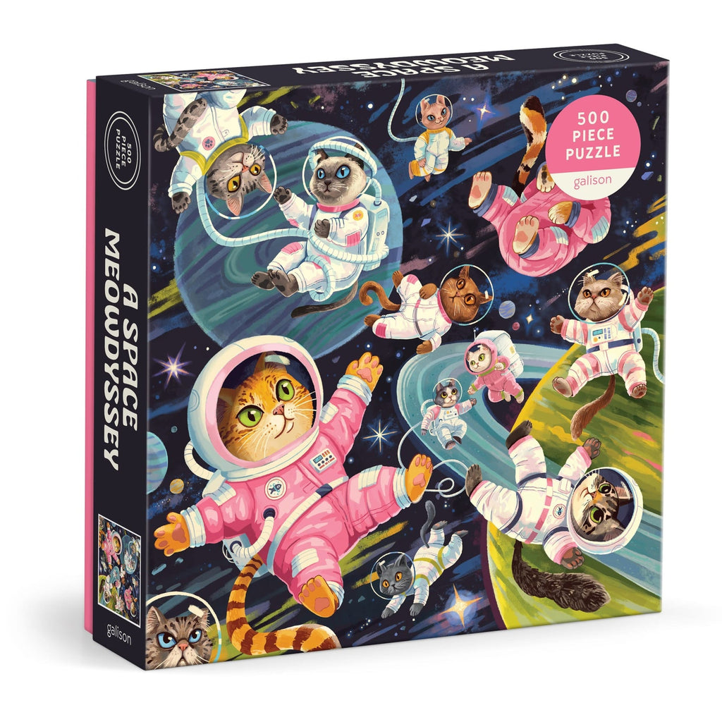 A Space Meowdyssey 500 Piece Puzzle - Freshie & Zero Studio Shop