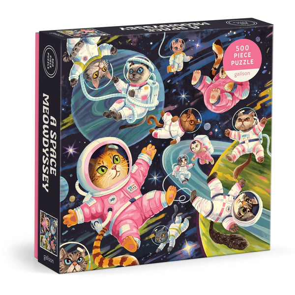 A Space Meowdyssey 500 Piece Puzzle - Freshie & Zero Studio Shop