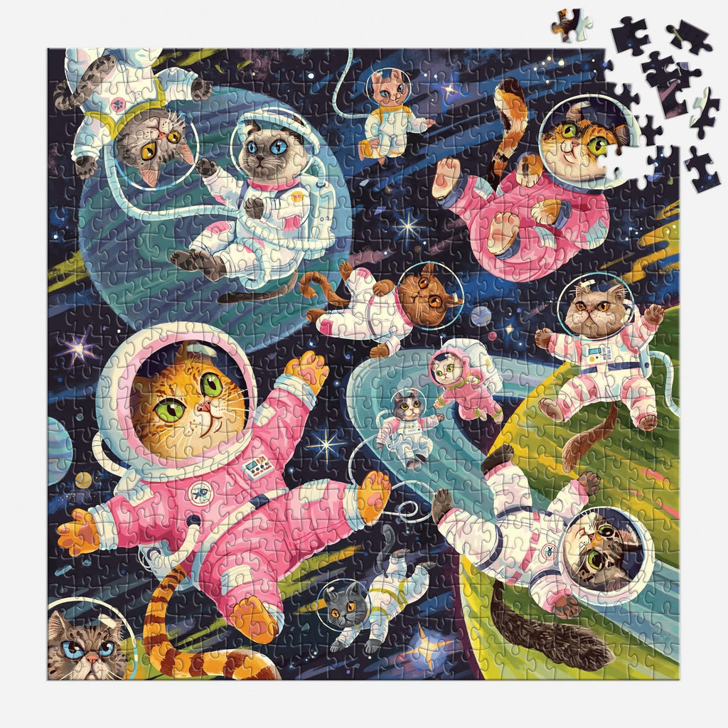 A Space Meowdyssey 500 Piece Puzzle - Freshie & Zero Studio Shop