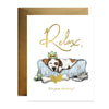 Relaxed Puppy Birthday Card - Freshie & Zero Studio Shop
