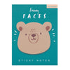 Bear Funny Faces Sticky Notes - Freshie & Zero Studio Shop