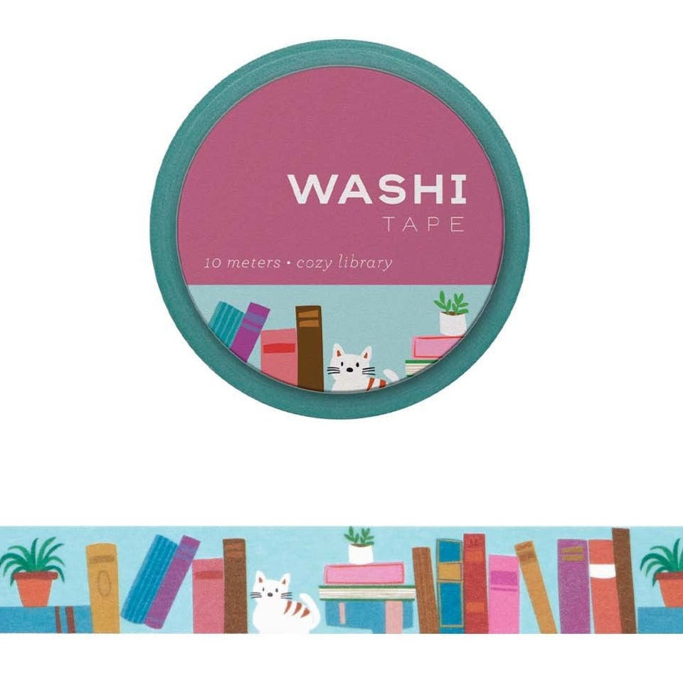 Washi Tape: Cozy Library - Freshie & Zero Studio Shop