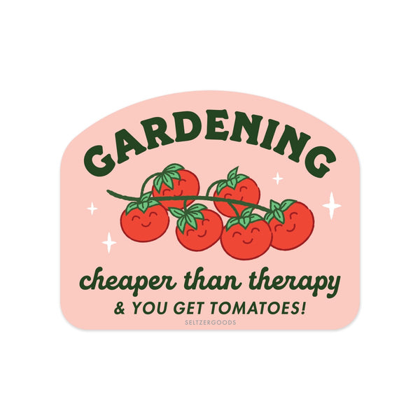 Garden Therapy Tomatoes Sticker - Freshie & Zero Studio Shop