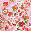 Little Box of Kawaii Paper Stickers: Cute Strawberries - Freshie & Zero Studio Shop