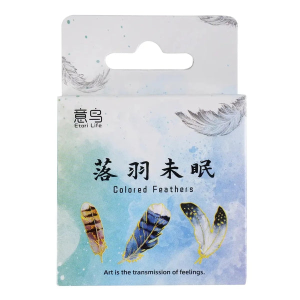 Little Box of Kawaii Paper Stickers: Feathers - Freshie & Zero Studio Shop