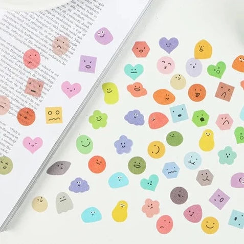 Kawaii Paper Sticker Flakes - 100 mini stickers