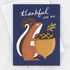 Thankful Squirrel Card by Idlewild - Freshie & Zero Studio Shop