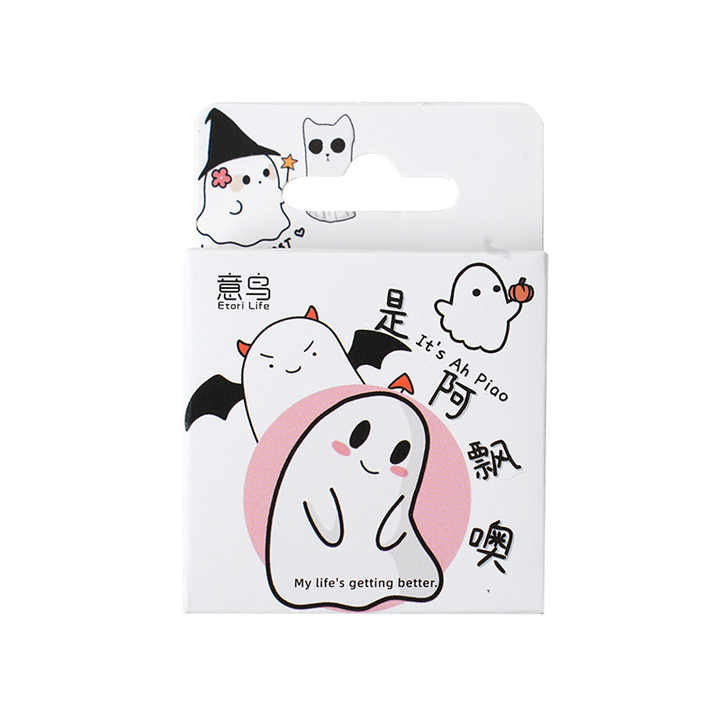Little Box of Kawaii Paper Stickers: Little Ghosts - Freshie & Zero Studio Shop