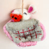 Felt Mouse In Teacup Ornaments - Freshie & Zero Studio Shop