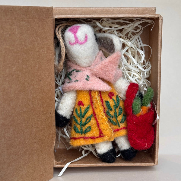 Felt Storybook Bunny Ornaments - Freshie & Zero Studio Shop
