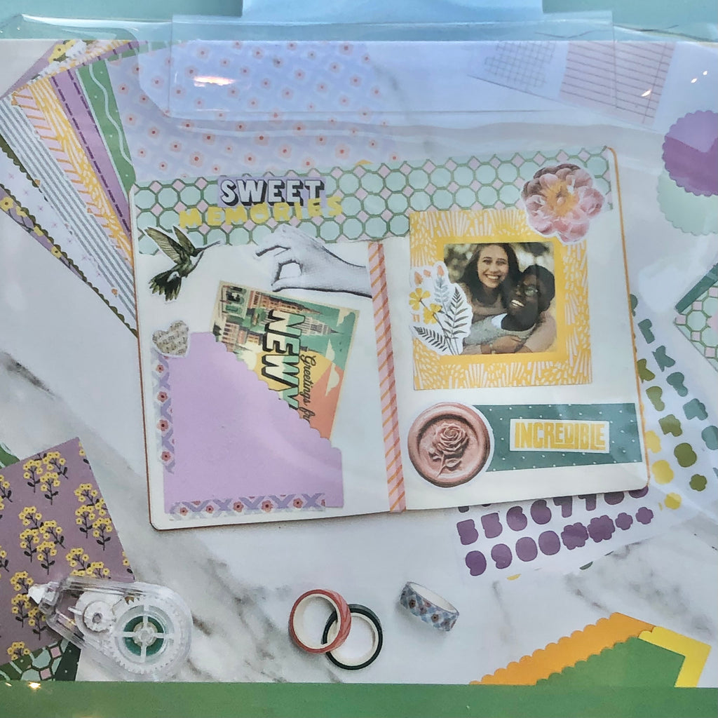 Paperage Junk Journal Accessory Kit with assorted art and craft supplies