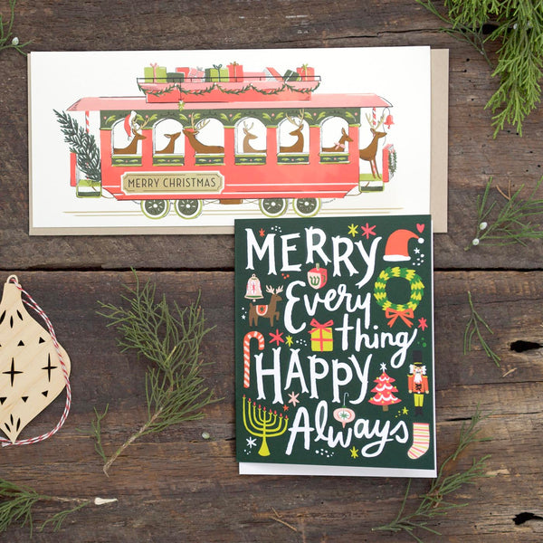 Idlewild Card: Merry Everything Happy Always - Freshie & Zero