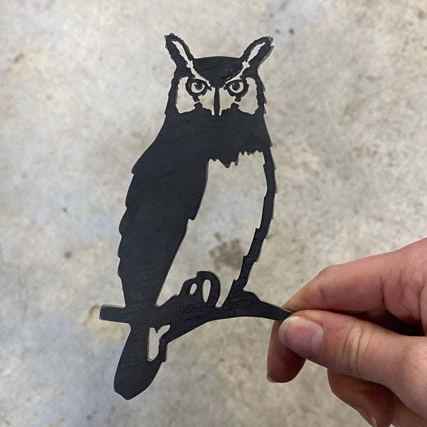 Steel Owl Garden Decor - Freshie & Zero Studio Shop