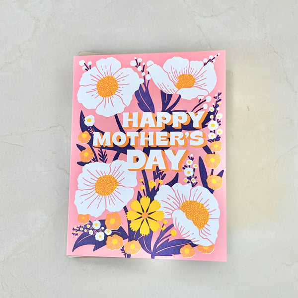 Mother's Day Poppies Card - Freshie & Zero Studio Shop