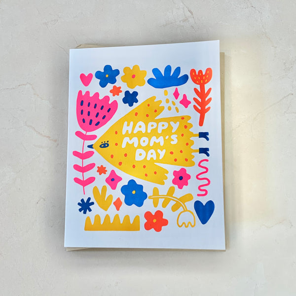 Mom's Day Bird Card - Freshie & Zero Studio Shop