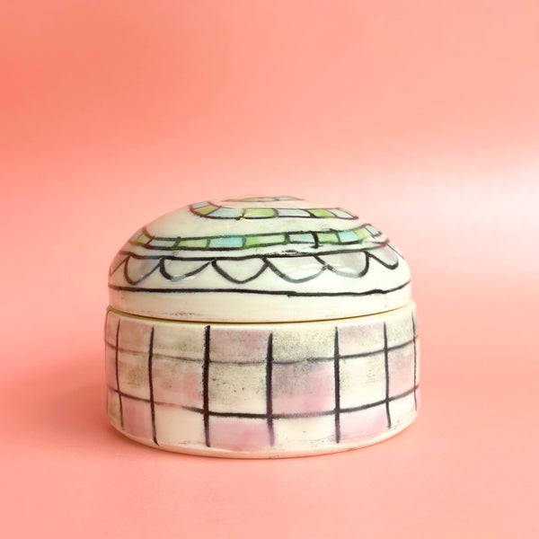 Handmade Ceramic Pastel Snake Trinket Jar - Freshie & Zero Studio Shop