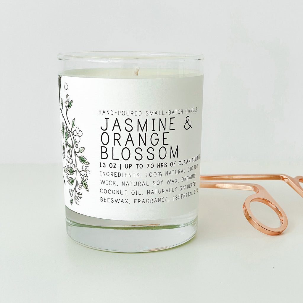 Jasmine and Orange 7oz Just Bee Candle - Freshie & Zero Studio Shop