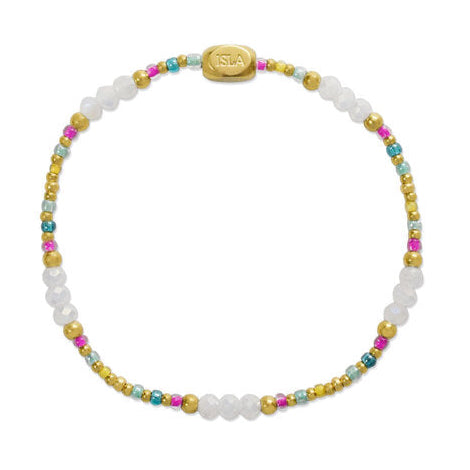 Coastal Crystals Stretch Bracelet by ISLA - Freshie & Zero Studio Shop
