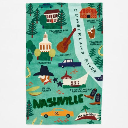 Nashville Dish Towel - Freshie & Zero Studio Shop