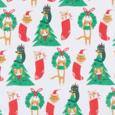 Floursack Dishtowels Set of 2 by Danica - Holiday Cats - Freshie & Zero Studio Shop