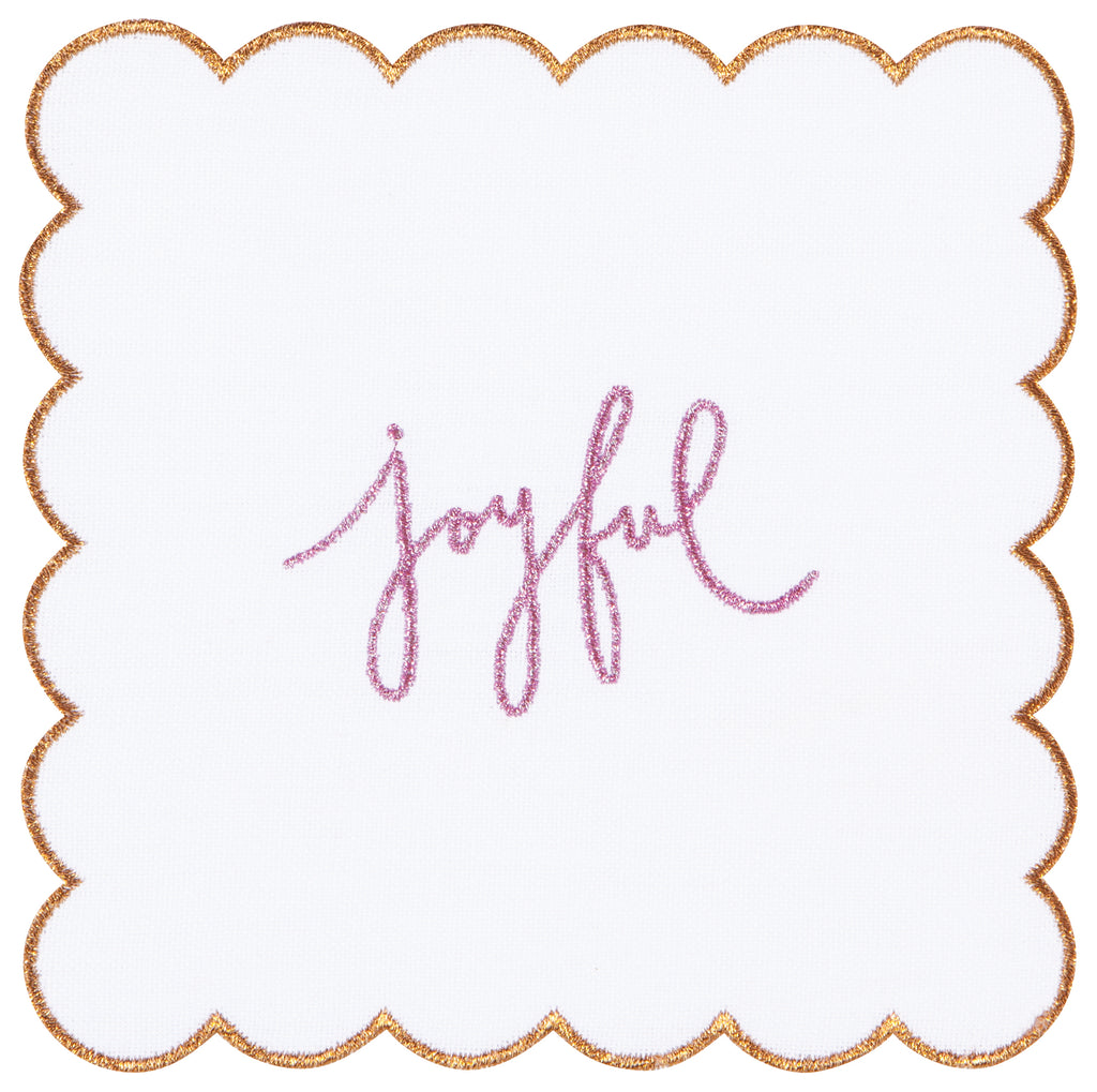 Merry Everything Cotton Cocktail Napkins - Set of 4 - Freshie & Zero Studio Shop