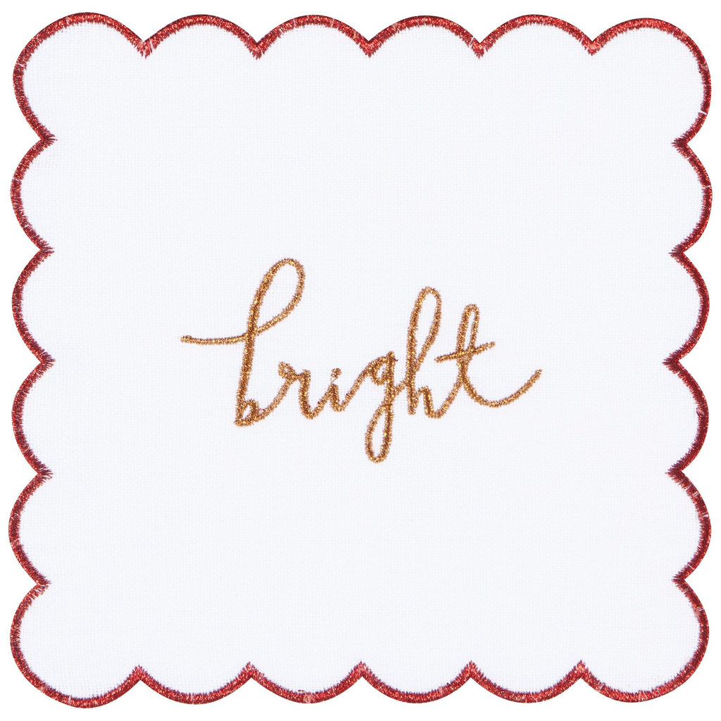 Merry Everything Cotton Cocktail Napkins - Set of 4 - Freshie & Zero Studio Shop