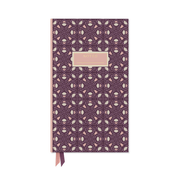 Folk Pattern Hardcover Pocket Notebook - Purple - Freshie & Zero Studio Shop