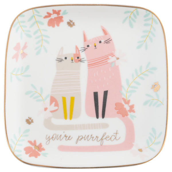 Ceramic Trinket Dish - Large Cat - Freshie & Zero Studio Shop