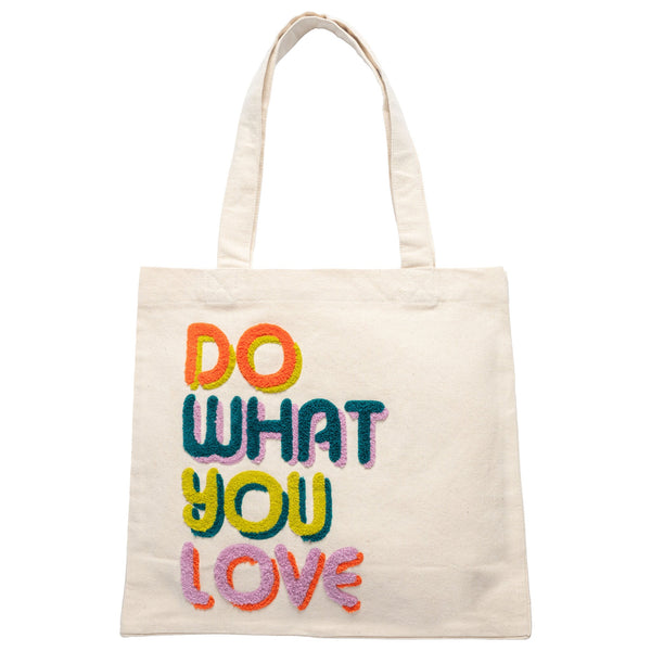 Do What You Love Embroidered Canvas Tote - Freshie & Zero Studio Shop