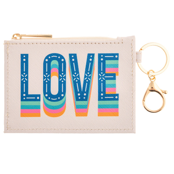 Zipper ID Wallet - Retro Love - Freshie & Zero Studio Shop