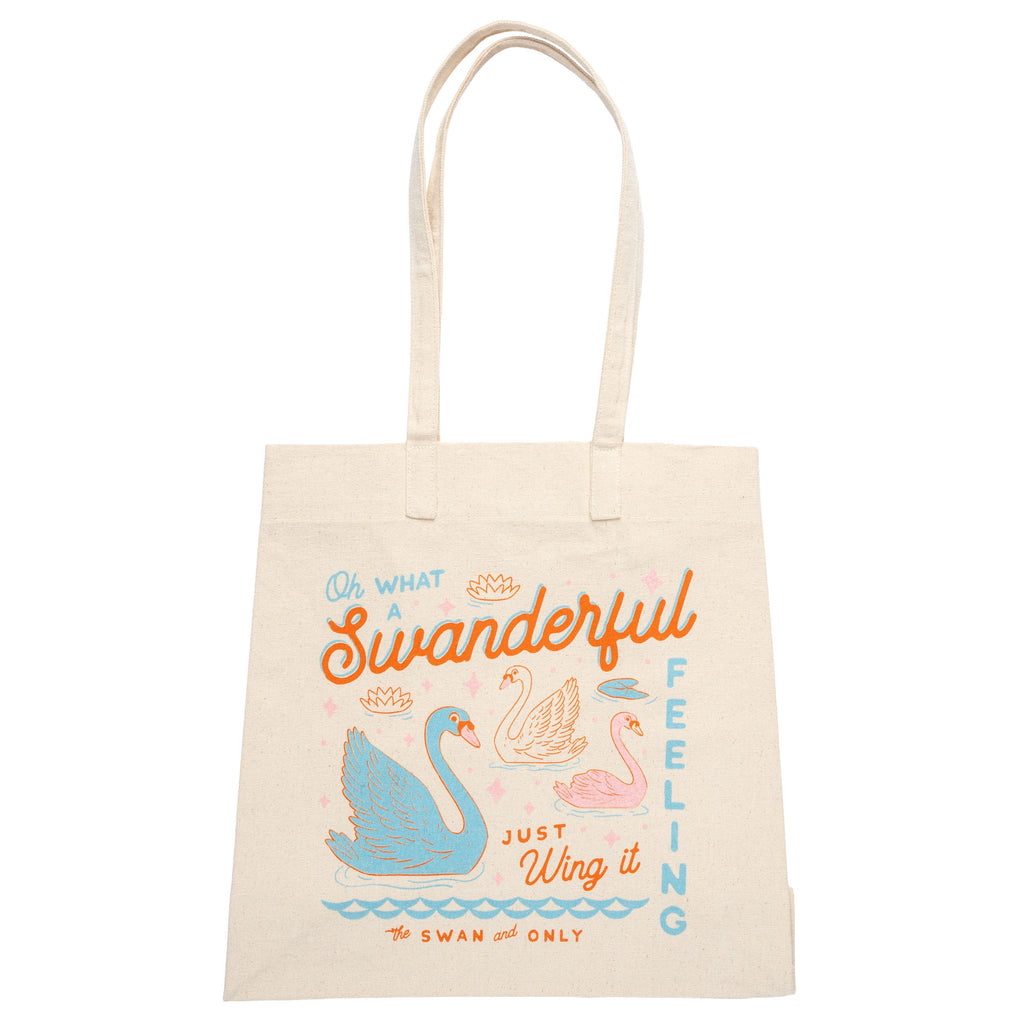 Swan Canvas Diner Tote - Freshie & Zero Studio Shop