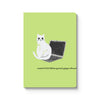 Laptop Cat Paperback Notebook (A5) (9494) - Freshie & Zero Studio Shop