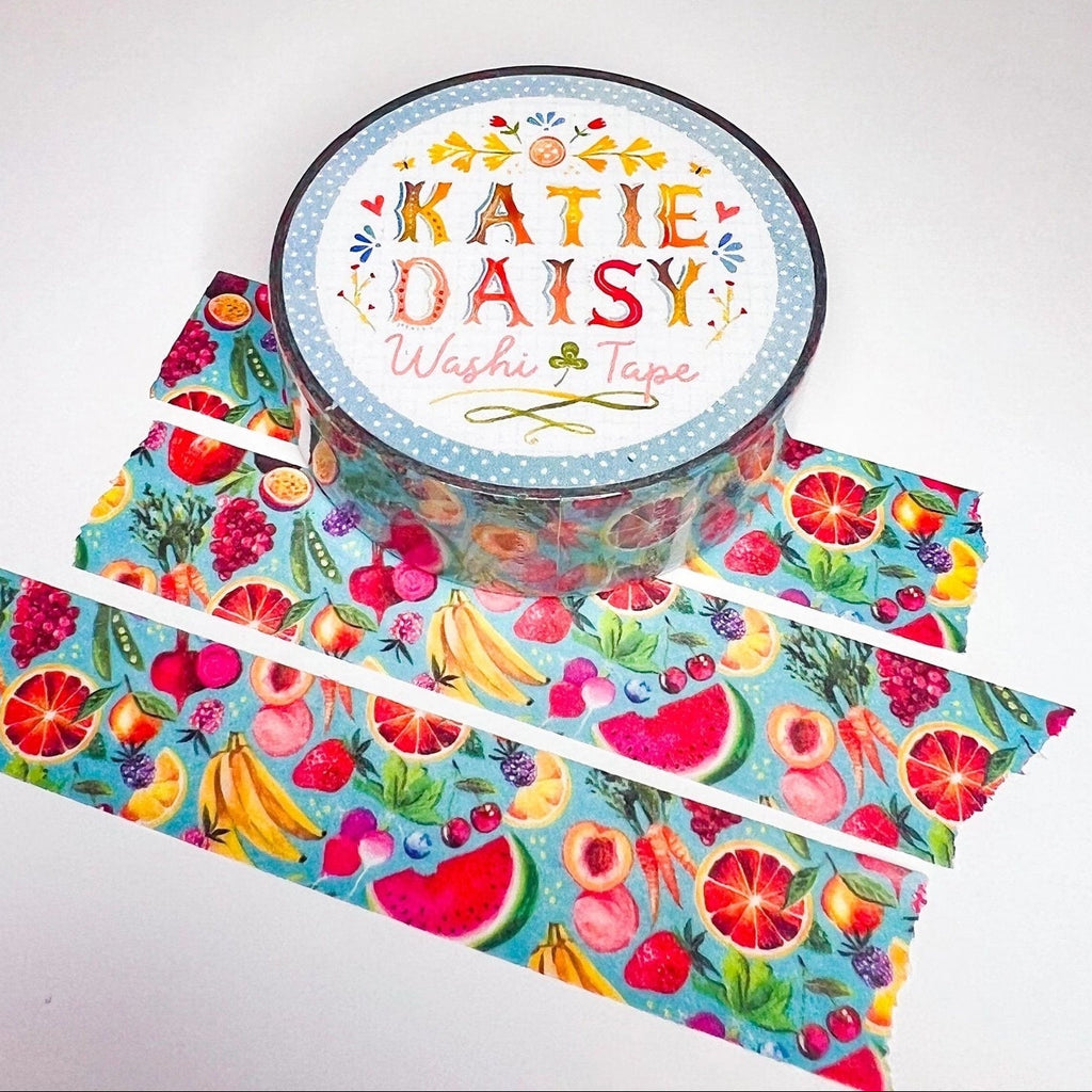 Fruits & Vegetables Washi Tape - Freshie & Zero Studio Shop