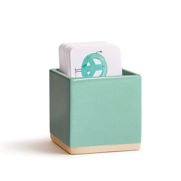Little Notes Ceramic Holder - Mint - Freshie & Zero Studio Shop