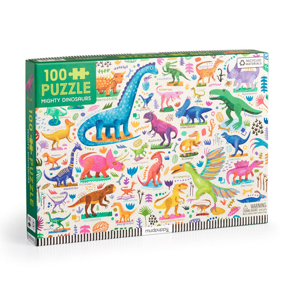 Mighty Dinosaurs 100 Piece Puzzle - Freshie & Zero Studio Shop