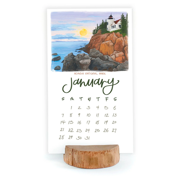 2024 National Parks Stump Calendar by 1Canoe2 - Freshie & Zero Studio Shop