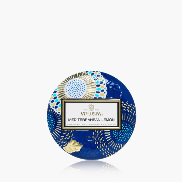 Mediterranean Lemon Mini Tin Candle - Freshie & Zero Studio Shop