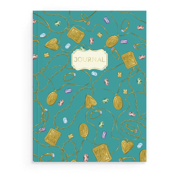 Gemstones + Jewelry Softcover Notebook - Freshie & Zero Studio Shop