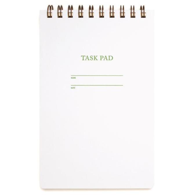 Courtside White: Task Pad Notebook by Shorthand Press | Freshie & Zero