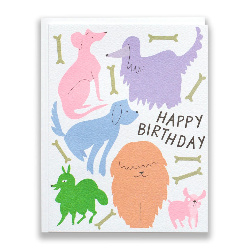 Dogs, Dogs, and More Dogs Birthday Card - Freshie & Zero Studio Shop