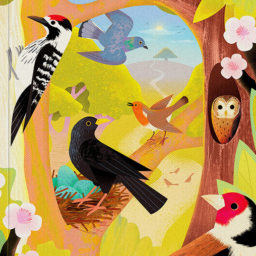 British Birds Premium Paperback Notebook - Freshie & Zero Studio Shop