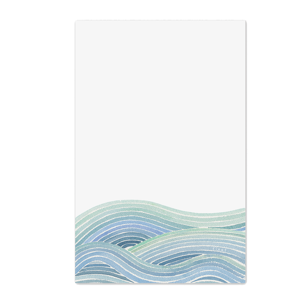 Waves Notepad by E. Frances Paper - Freshie & Zero Studio Shop