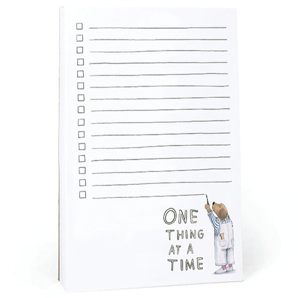 One Thing at a Time Notepad by E. Frances Paper - Freshie & Zero Studio Shop