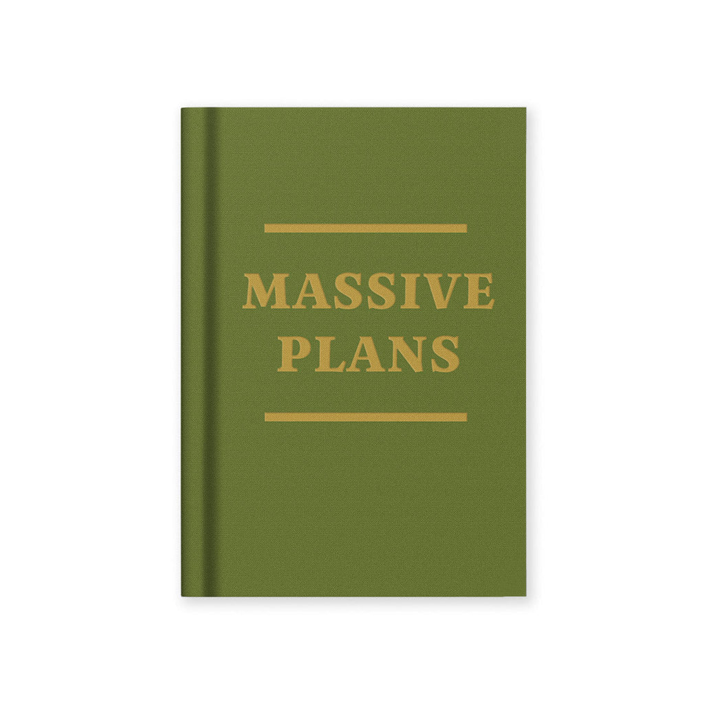 Massive Plans Mini Fabric Hardback Notebook (13275) - Freshie & Zero Studio Shop