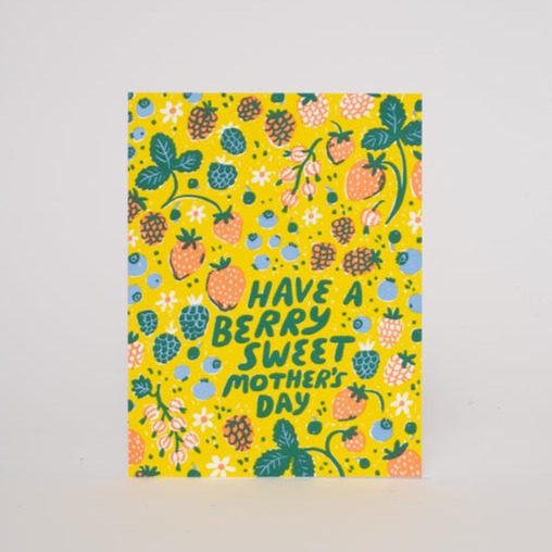 Berry Sweet Mother's Day Card - Freshie & Zero Studio Shop