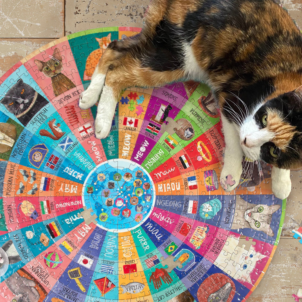 Cats of the World Puzzle 500 pieces - Freshie & Zero Studio Shop