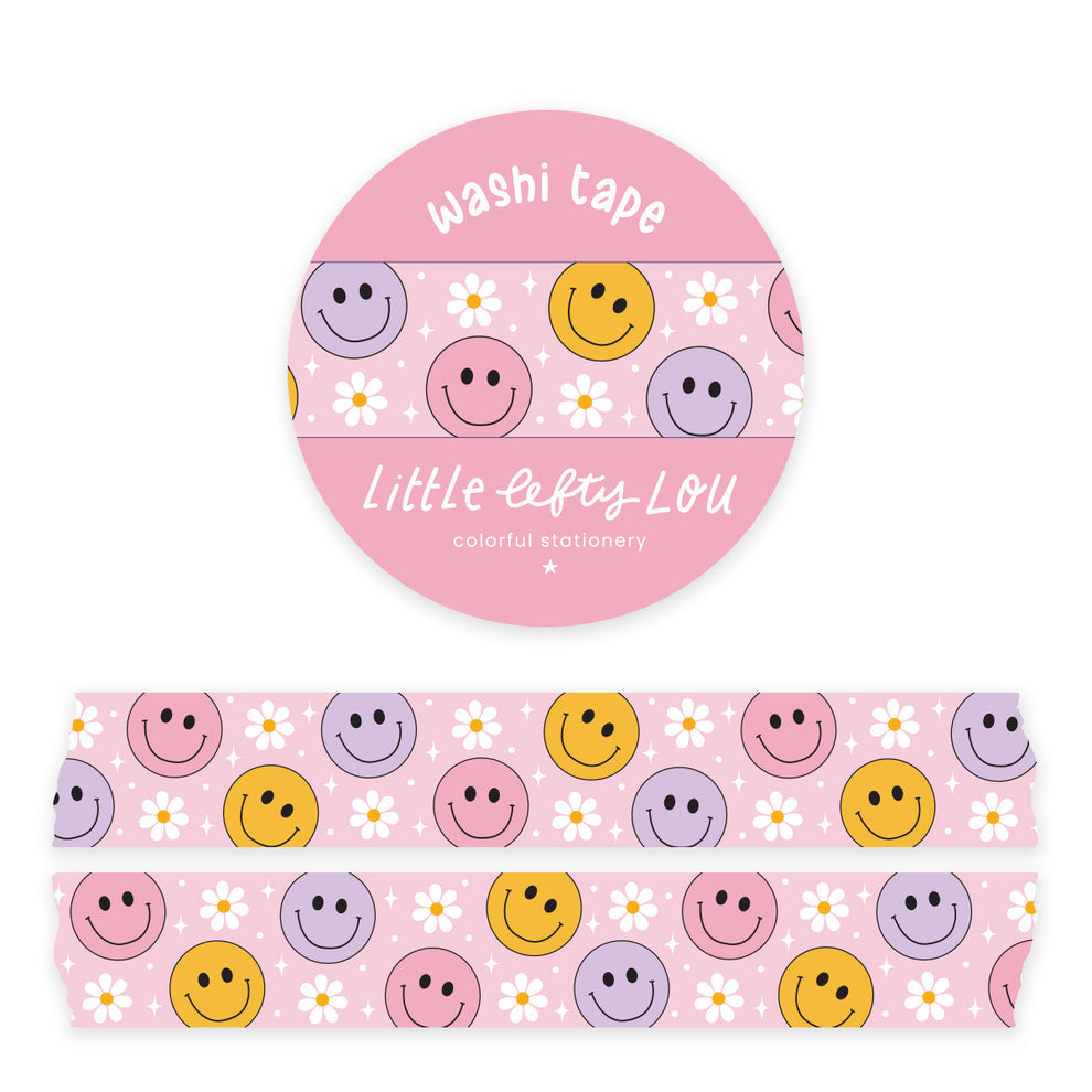 Washi Tape: Pastel Smileys - Freshie & Zero Studio Shop