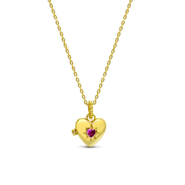 Tweens + Teens Gold Heart Locket Necklace - Freshie & Zero Studio Shop