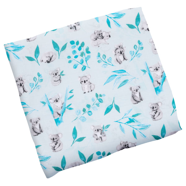 Cotton Muslin Baby Blanket - Koala - Freshie & Zero Studio Shop