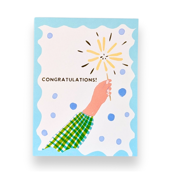 Congratulations Sparkler Greeting Card - Freshie & Zero Studio Shop